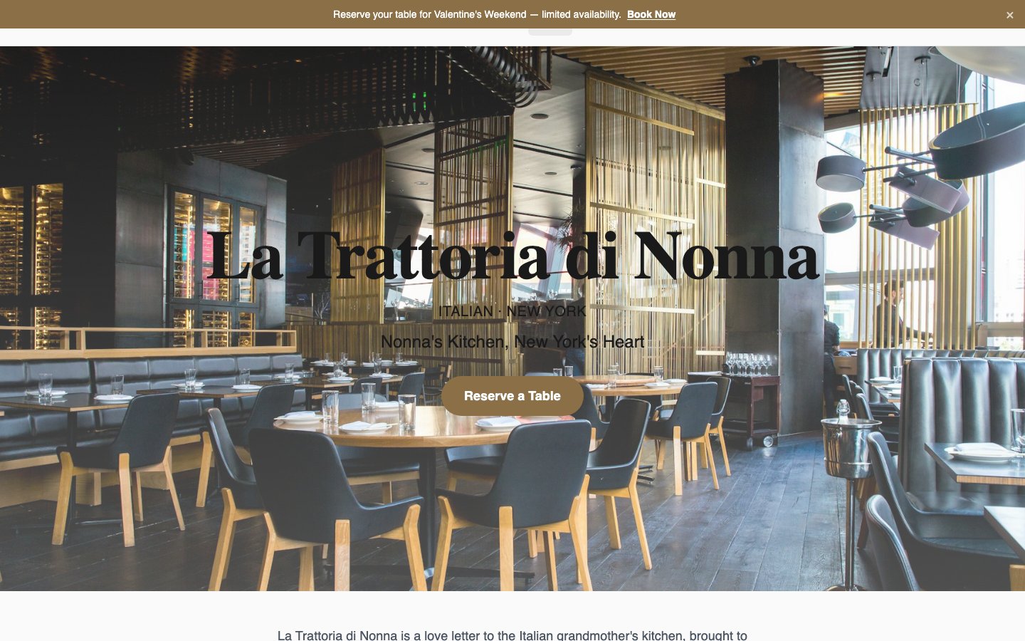 la-trattoria-di-nonna site preview