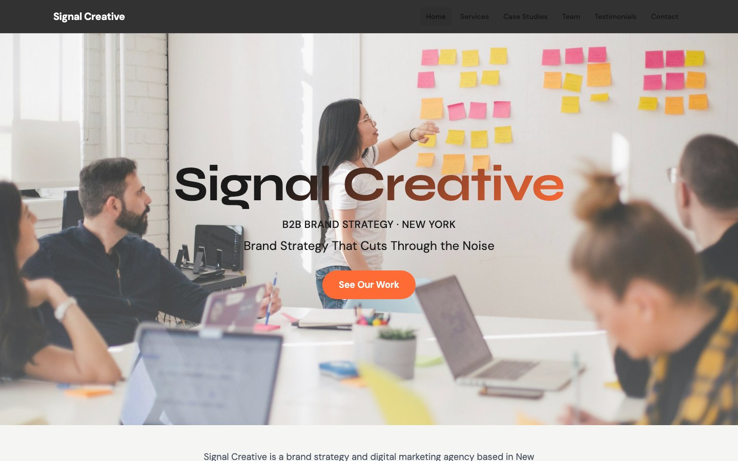 signal-creative site preview