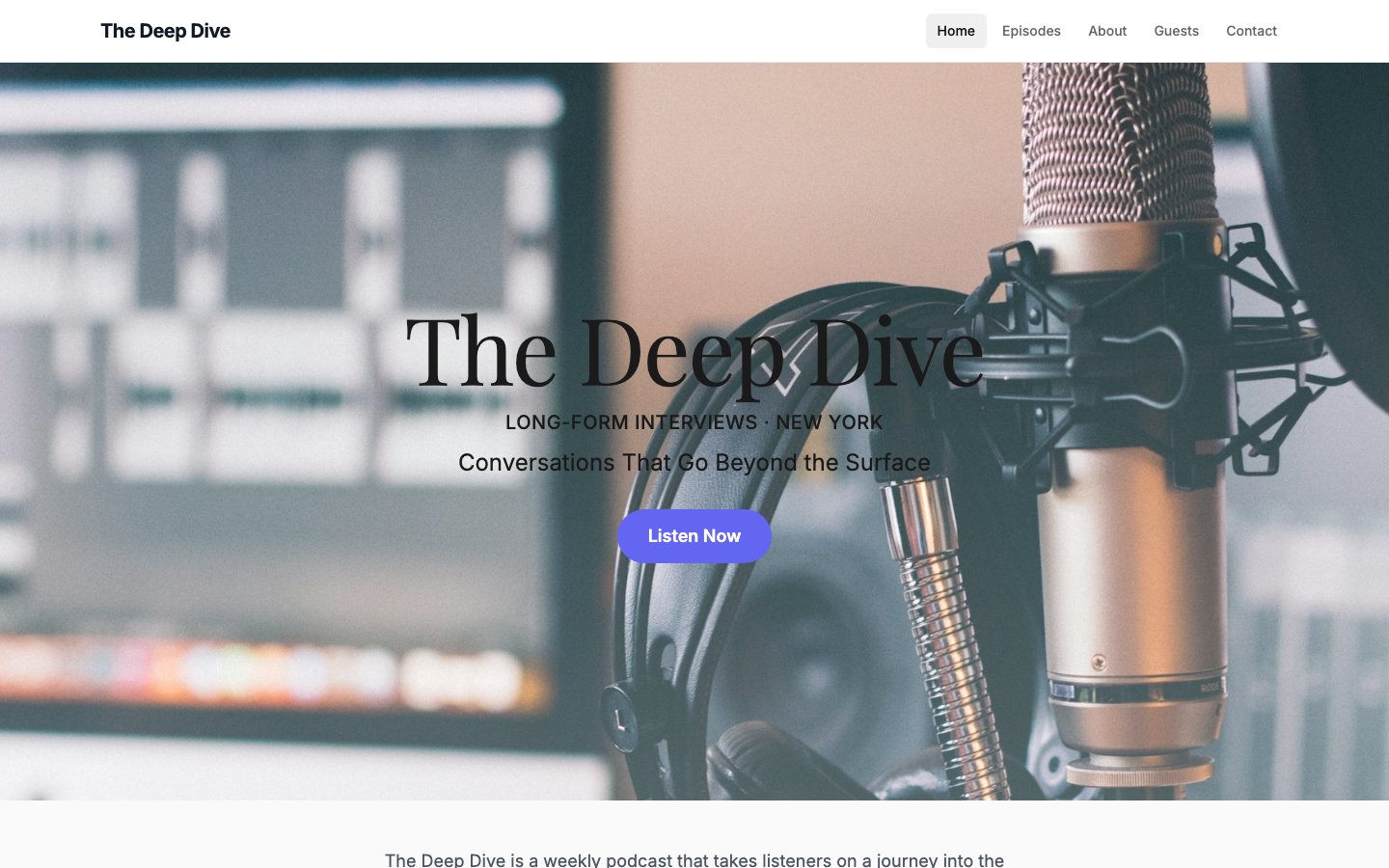 the-deep-dive site preview